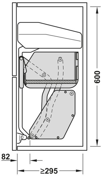 GIÁ GIA VỊ NÂNG HẠ HAFELE 600MM 504.68.372