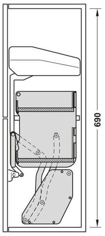 GIÁ GIA VỊ NÂNG HẠ HAFELE 700MM 504.68.375