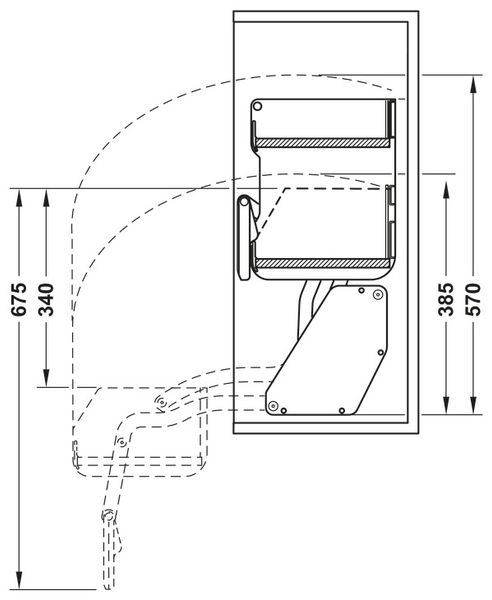 GIÁ GIA VỊ NÂNG HẠ HAFELE 700MM 504.68.375