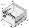 RAY ÂM GIẢM CHẤN NHẤN MỞ HAFELE 50KG