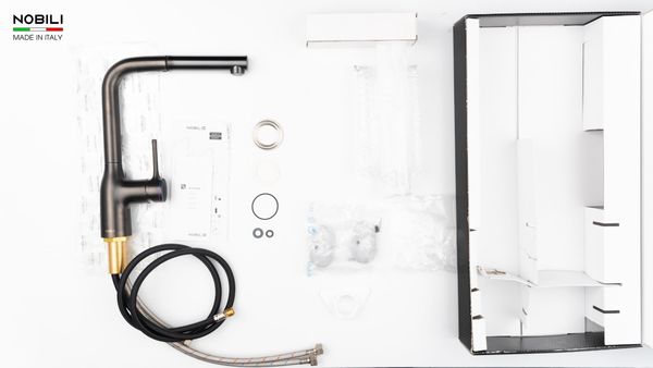 Vòi rửa bát dây rút Nobili Mania NB216LTB