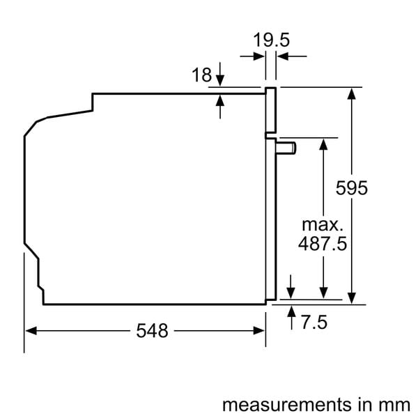 LÒ NƯỚNG ÂM TỦ BOSCH HBG7784B1 SERIE 8 71L