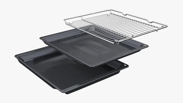 Lò nướng kết hợp hấp kính đen 71L Serie 8 Bosch HRG7784B1