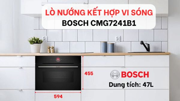 Lò Nướng Kèm Vi Sóng Bosch CMG7241B1