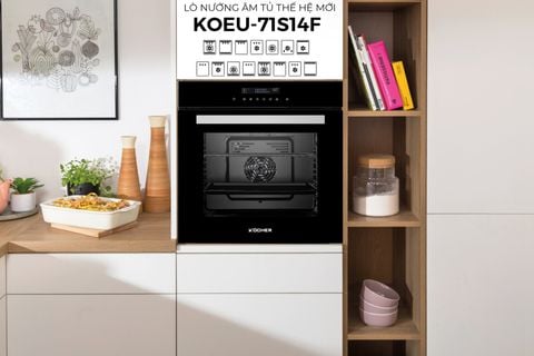 Lò nướng âm tủ Kocher KOEU-71S14F 71Lit