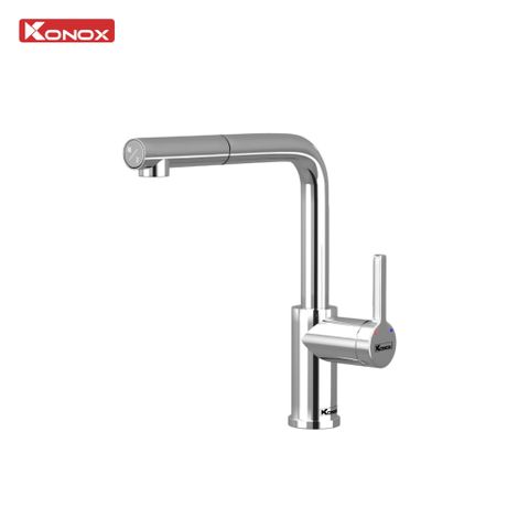 Vòi rửa bát dây rút Konox Lumo Smart Chrome