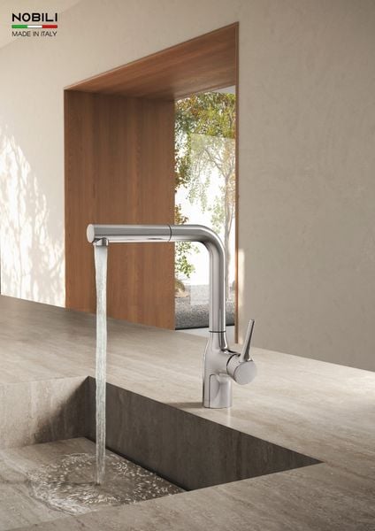 Vòi rửa bát dây rút NOBILI MANIA NB215T