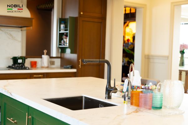 Vòi rửa bát dây rút Nobili Mania NB216LTB