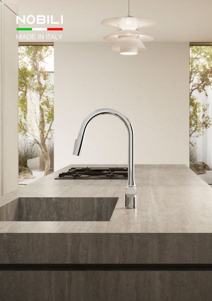 Vòi rửa bát dây rút Nobili Mania NB305C