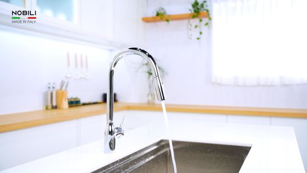 Vòi rửa bát dây rút Nobili Mania NB305C