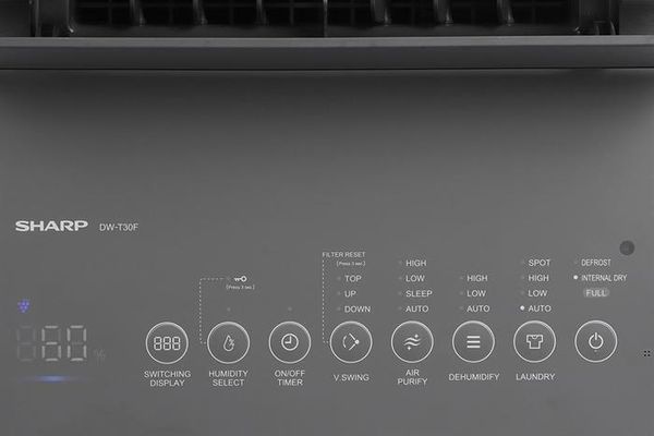 Máy Hút Ẩm & Lọc Không Khí Sharp DW-T30FV-H