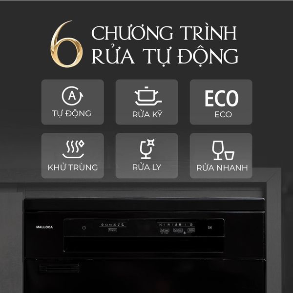 Máy rửa bát độc lập Malloca MDW155035TD