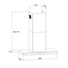 Máy hút mùi áp tường Malloca SLIM MH7035TS