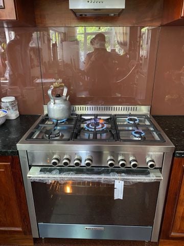 Bếp gas 5 kết hợp lò nướng 90cm Glem MQB612VI