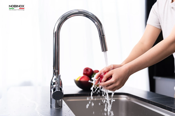 Vòi rửa bát dây rút Nobinox AQUA NX660N