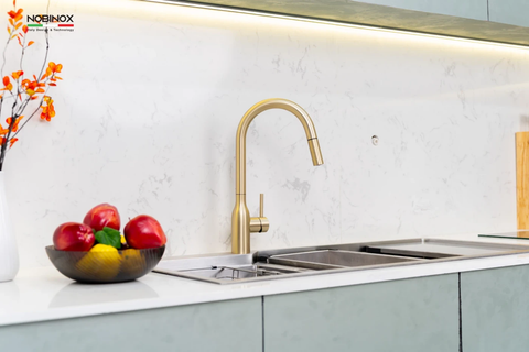 Vòi rửa bát dây rút Nobinox NX663V