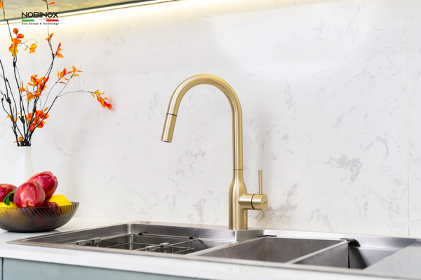 Vòi rửa bát dây rút Nobinox NX663V
