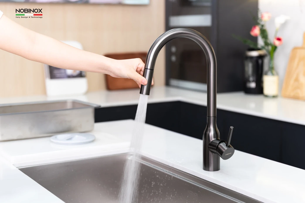 Vòi rửa bát dây rút Nobinox AQua NX664D