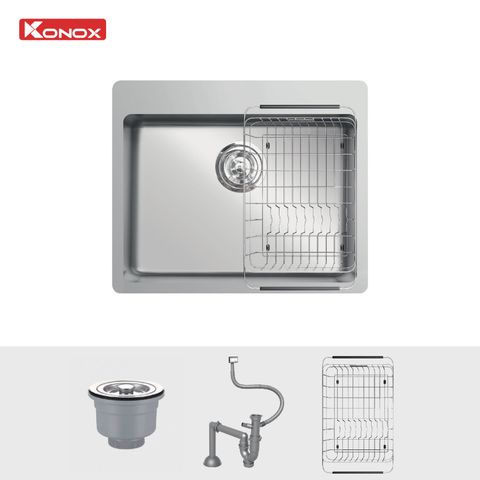 Chậu rửa bát âm tủ Konox Neron 600T
