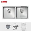 Chậu rửa bát Turkey Sink Vigo 860 Tặng vòi Alto Chrome