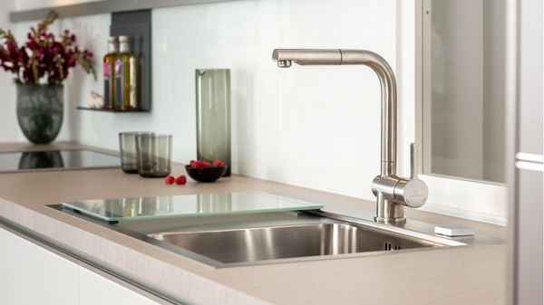 Vòi rửa bát Wasserwerk WK 4 Stainless steel look 700415 có dây rút
