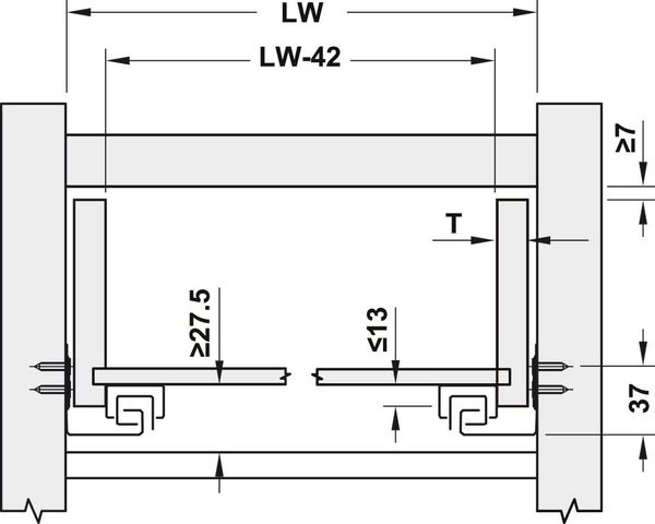 RAY ÂM HAFELE EPC EVO GIẢM CHẤN TOÀN PHẦN