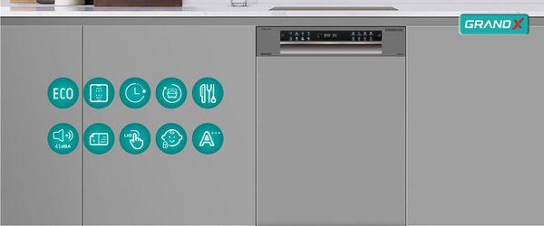 Máy rửa bát âm tủ GrandX SMI8GX82 Series 8