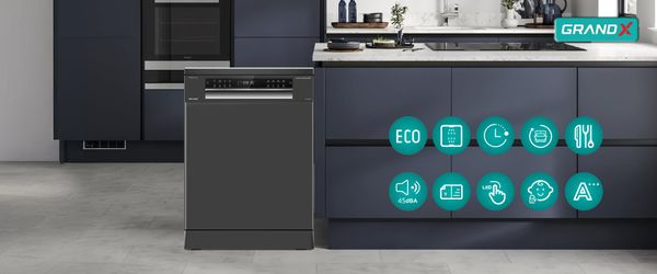 Máy rửa bát độc lập GrandX SMS7GX86G Series 7