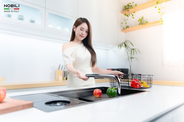 Vòi rửa bát dây rút NOBILI TABLE NB242