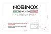 Chậu lắp dương bàn Nobinox ARVO V775 Tặng vòi dây rút Nobinox IVY NX202