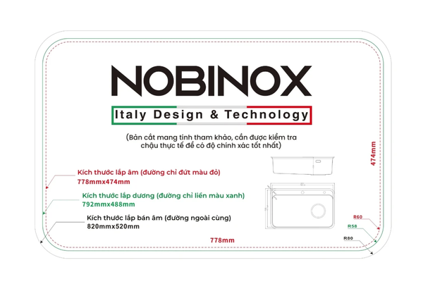 Chậu âm Nobinox NOVA A382