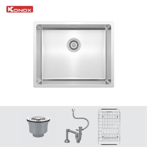 Chậu rửa bát Konox phong cách Nhật bề mặt mịn Tari 500SM