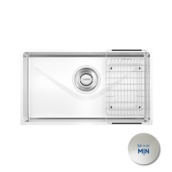 Chậu rửa bát Konox  Tari 800SM + VÒI BẤT KỲ Tặng bộ dao nhà bếp 7 món cao cấp Gouter