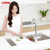Chậu rửa âm Konox Tari 8748SM + VÒI BẤT KỲ Tặng bộ dao nhà bếp 7 món cao cấp Gouter