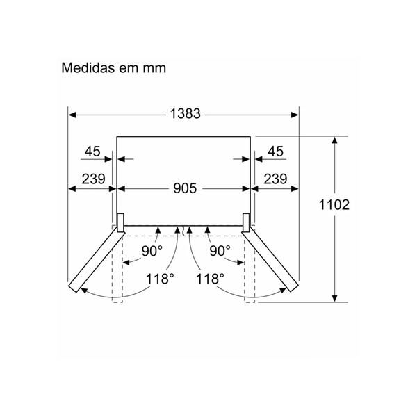 Tủ Lạnh side by side Bosch KFI96AXEA SERIES 6 574L Cao Cấp