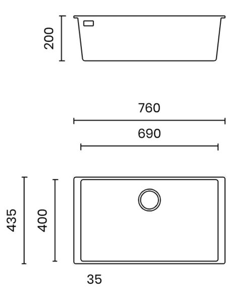 Chậu rửa bát Nobinox TASCA MITO NT761B