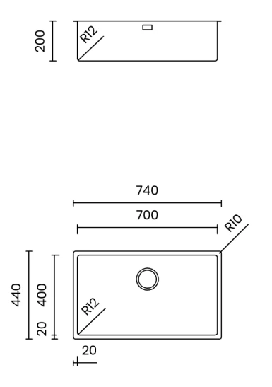 Chậu rửa bát Nobinox TASCA DURIX NT622N