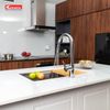 Vòi rửa bát rút dây Konox Alto Nickel