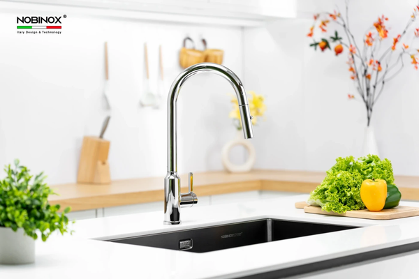 Vòi rửa dây rút Nobinox NX202