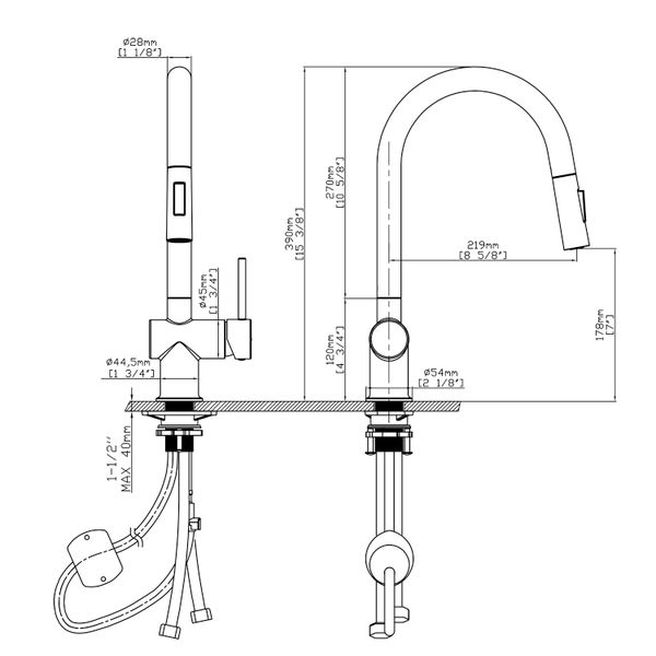 Vòi rửa bát Kluger KLF0008SC