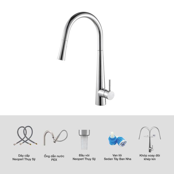 Vòi rửa bát Kluger KLF0009C