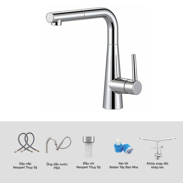 Vòi rửa bát Kluger KLF0013SC