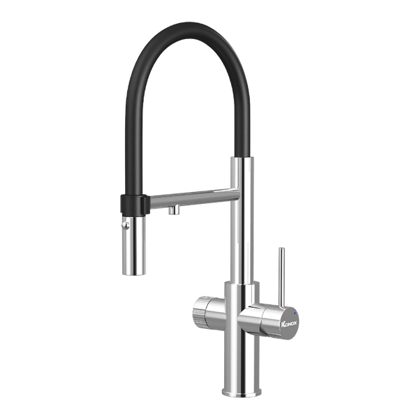 Vòi rửa bát thân mềm 3 đường nước Konox Combi Chrome