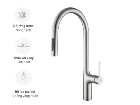 Vòi rửa bát Malloca K1726-SS