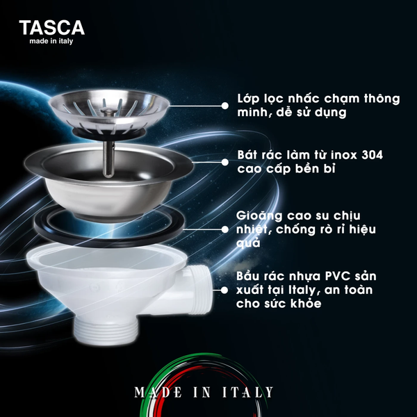 Chậu rửa bát NOBINOX TASCA CANOVA NT699PK