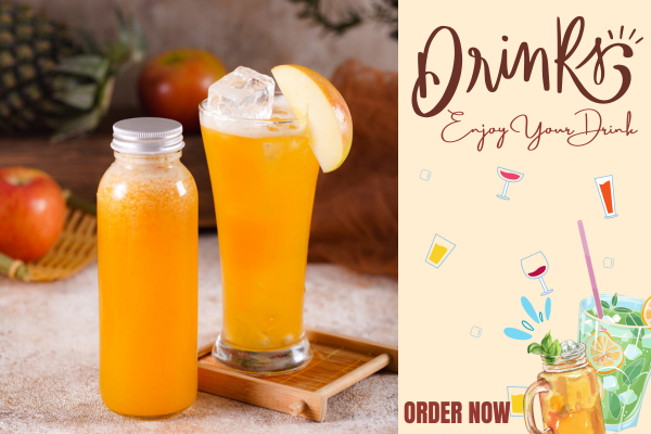  Nước ép táo thơm - Ly 