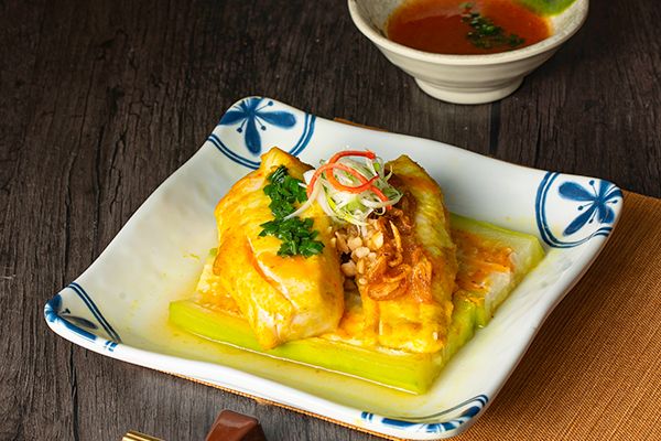  Cá lóc hấp bầu 