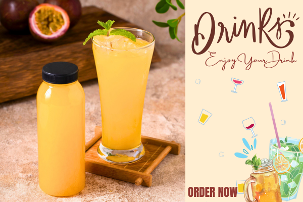  Nước ép chanh dây - Ly 