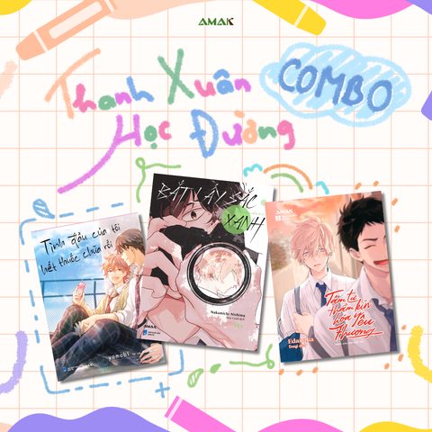 Combo Thanh Xuân Học Đường - 3 Cuốn Truyện Tranh BL