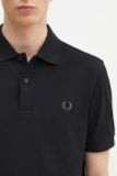  Áo Polo Fred Perry đen trơn - logo xanh 